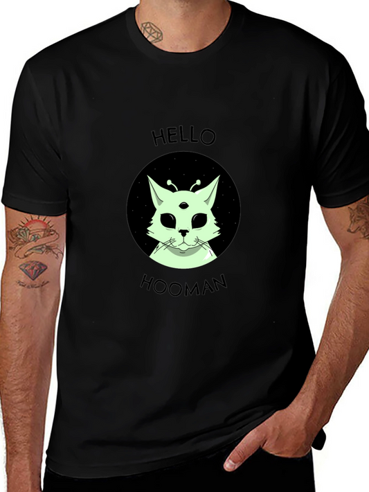 Alien Cat Hooman Tee