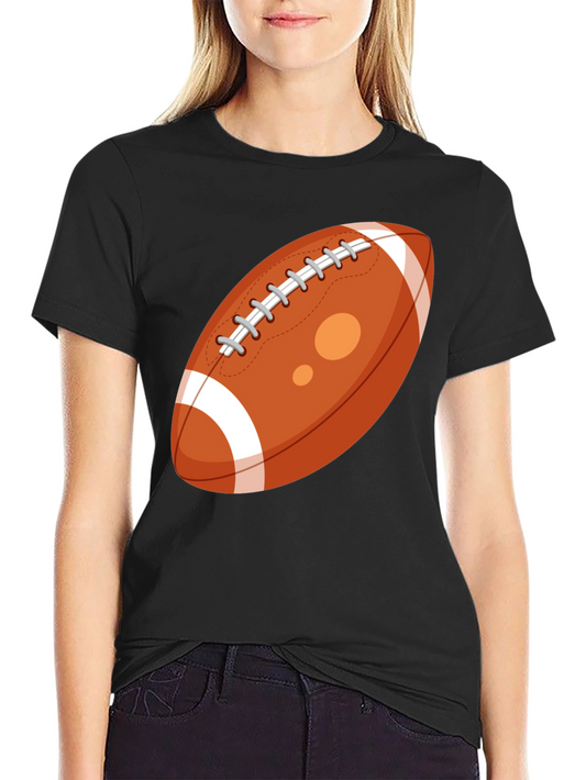 Football Graphic Tee - Casual Black T-Shirt for Sports Fans