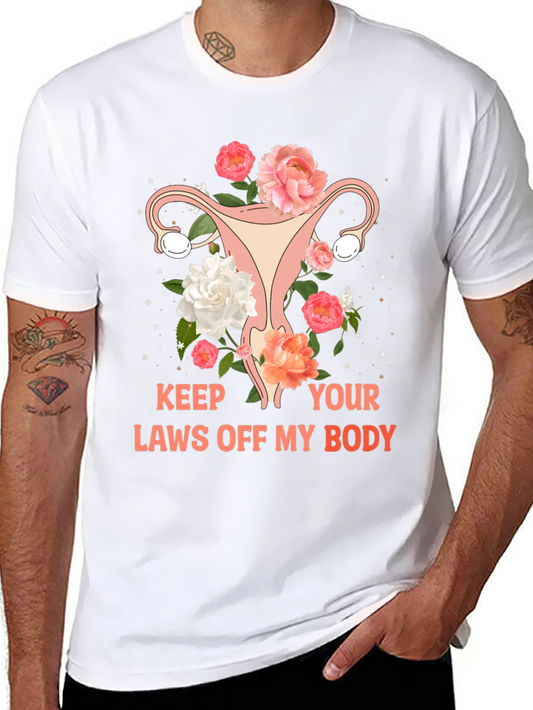 Feminist Uterus Floral Graphic Tee