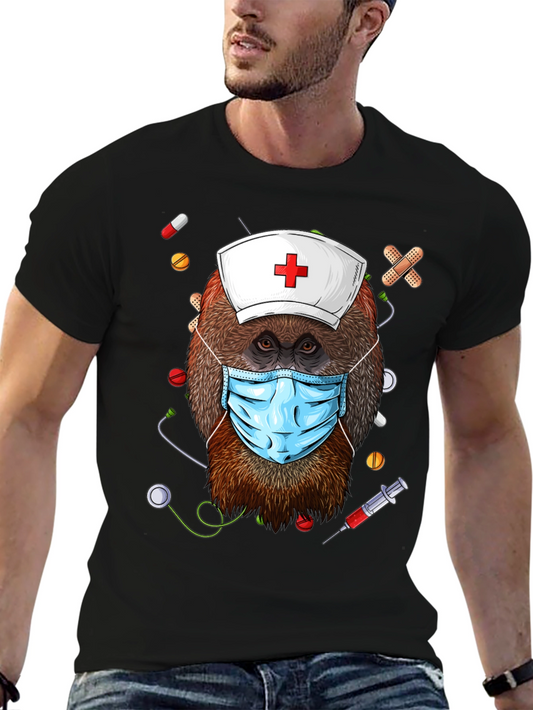 Orangutan Nurse T-Shirt - Cute Animal Graphic Tee
