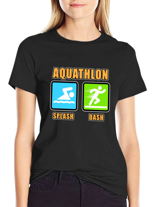 Aquathlon Splash Dash Black T-Shirt