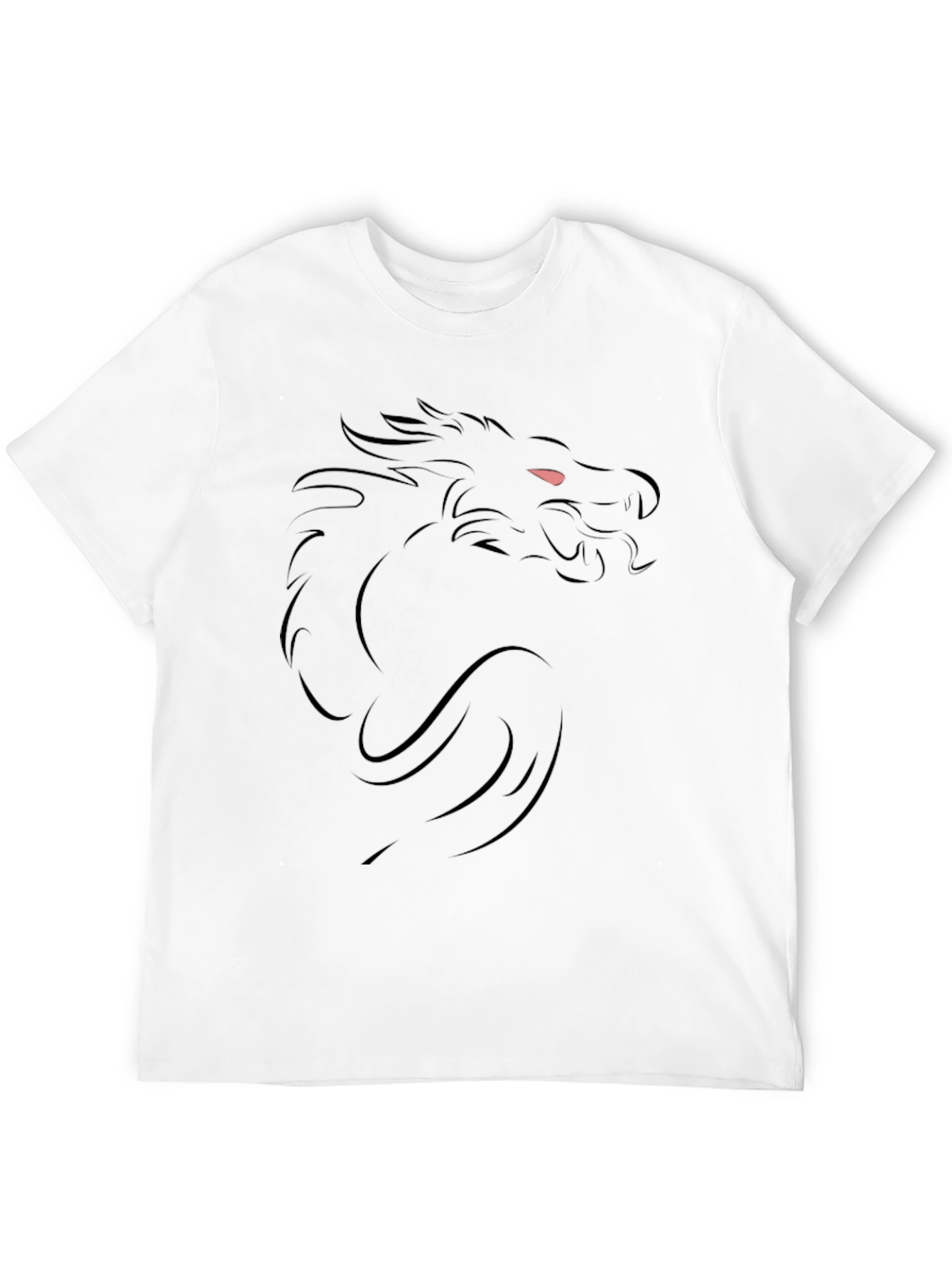 Mens Black Dragon Graphic T-Shirt