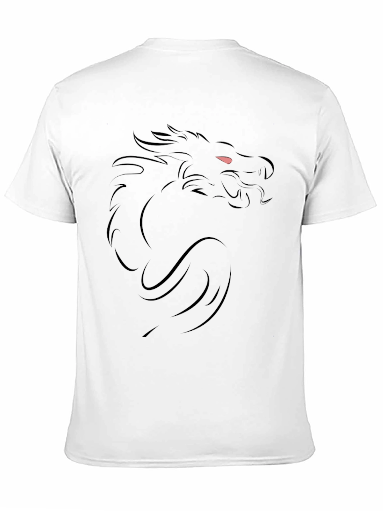 Mens Black Dragon Graphic T-Shirt