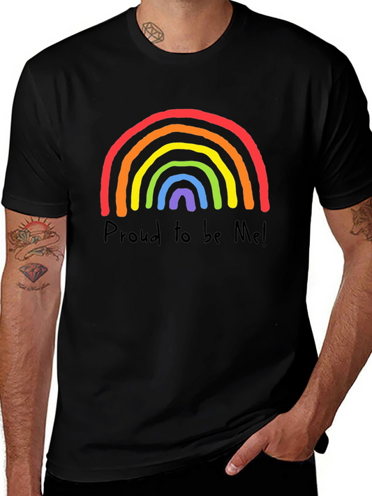 Pride Rainbow T-Shirt - Proud to be Me Graphic Tee