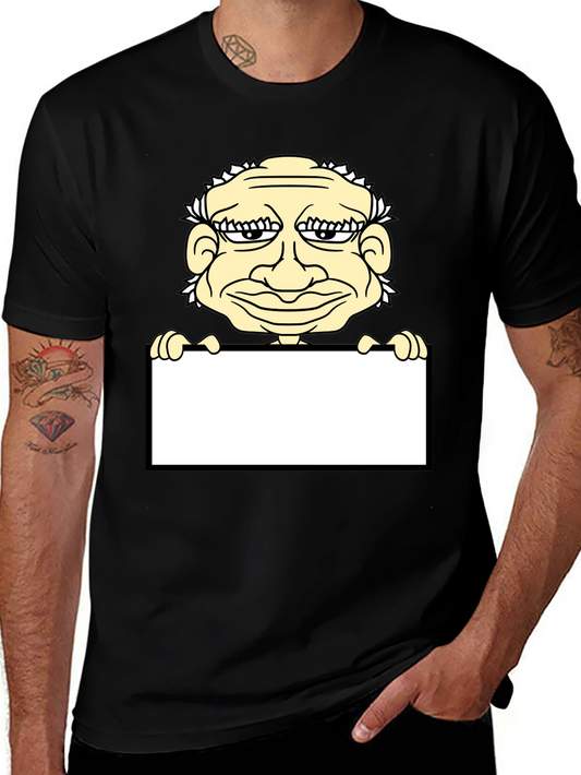 Funny Cartoon Man T-Shirt - Graphic Tee