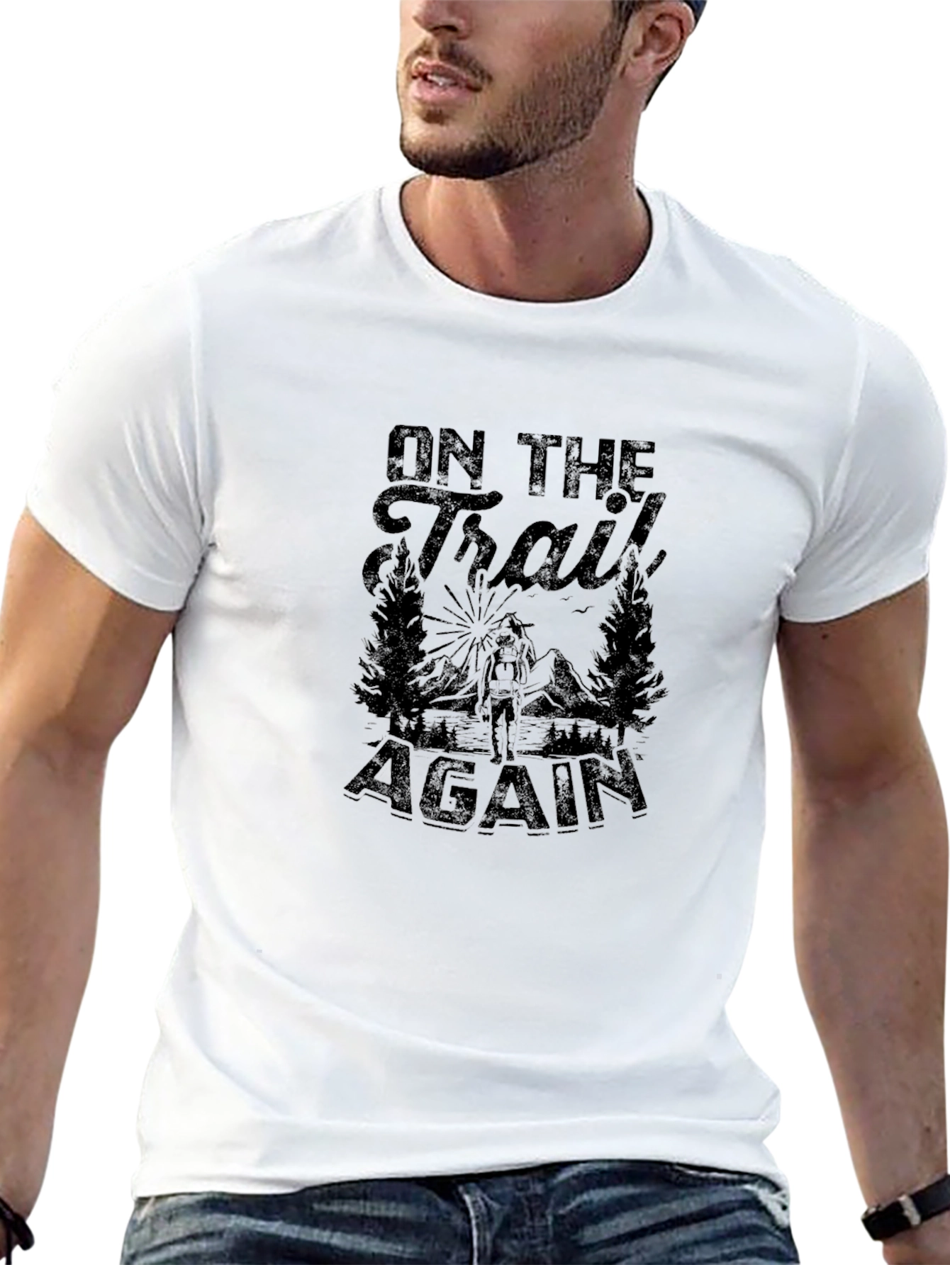 On the Trail Again Black T-Shirt