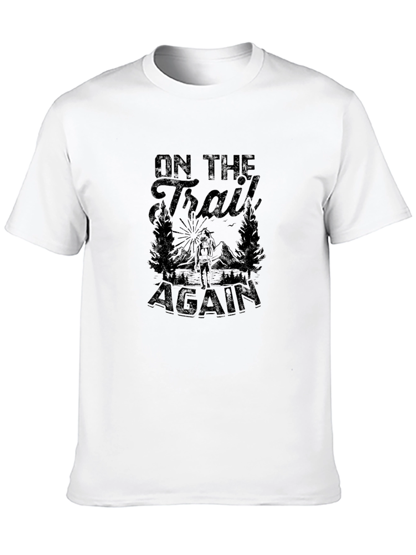 On the Trail Again Black T-Shirt