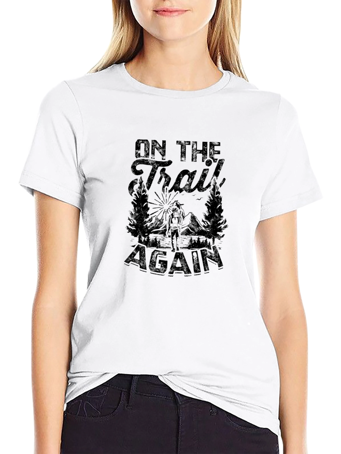 On the Trail Again Black T-Shirt
