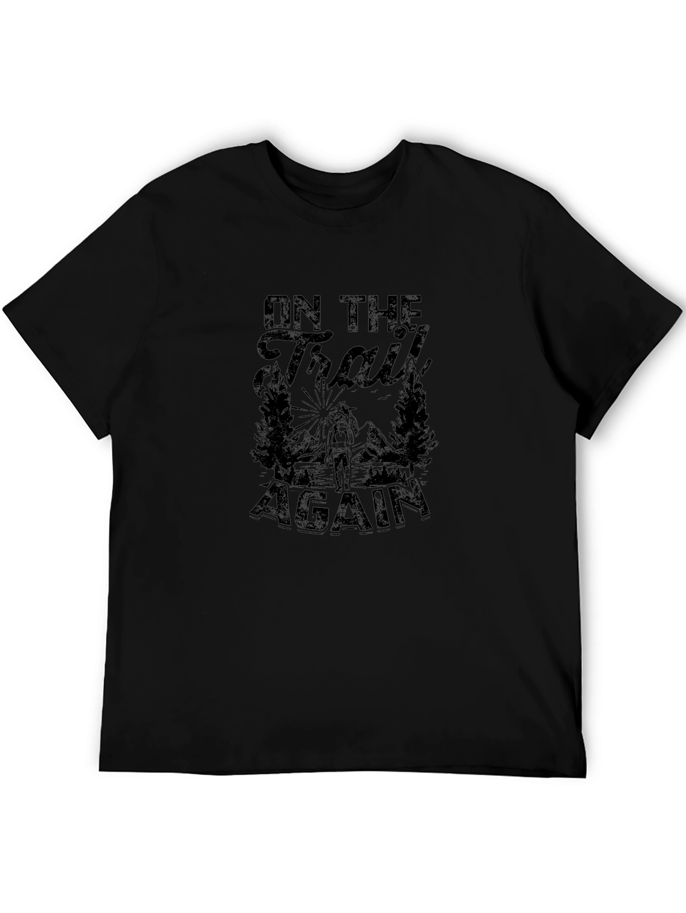 On the Trail Again Black T-Shirt