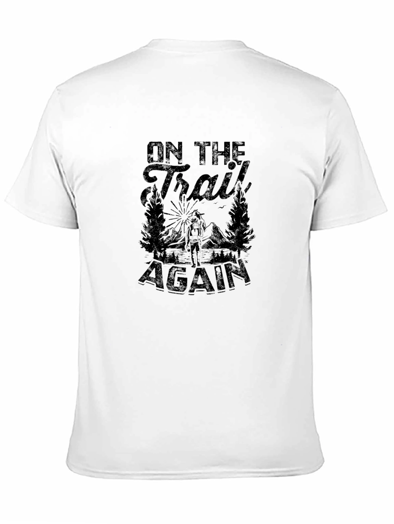 On the Trail Again Black T-Shirt