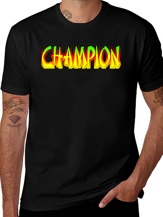 Champion Graphic Black T-Shirt