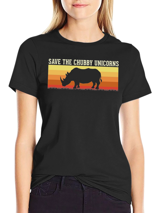 Save the Chubby Unicorns Graphic Tee