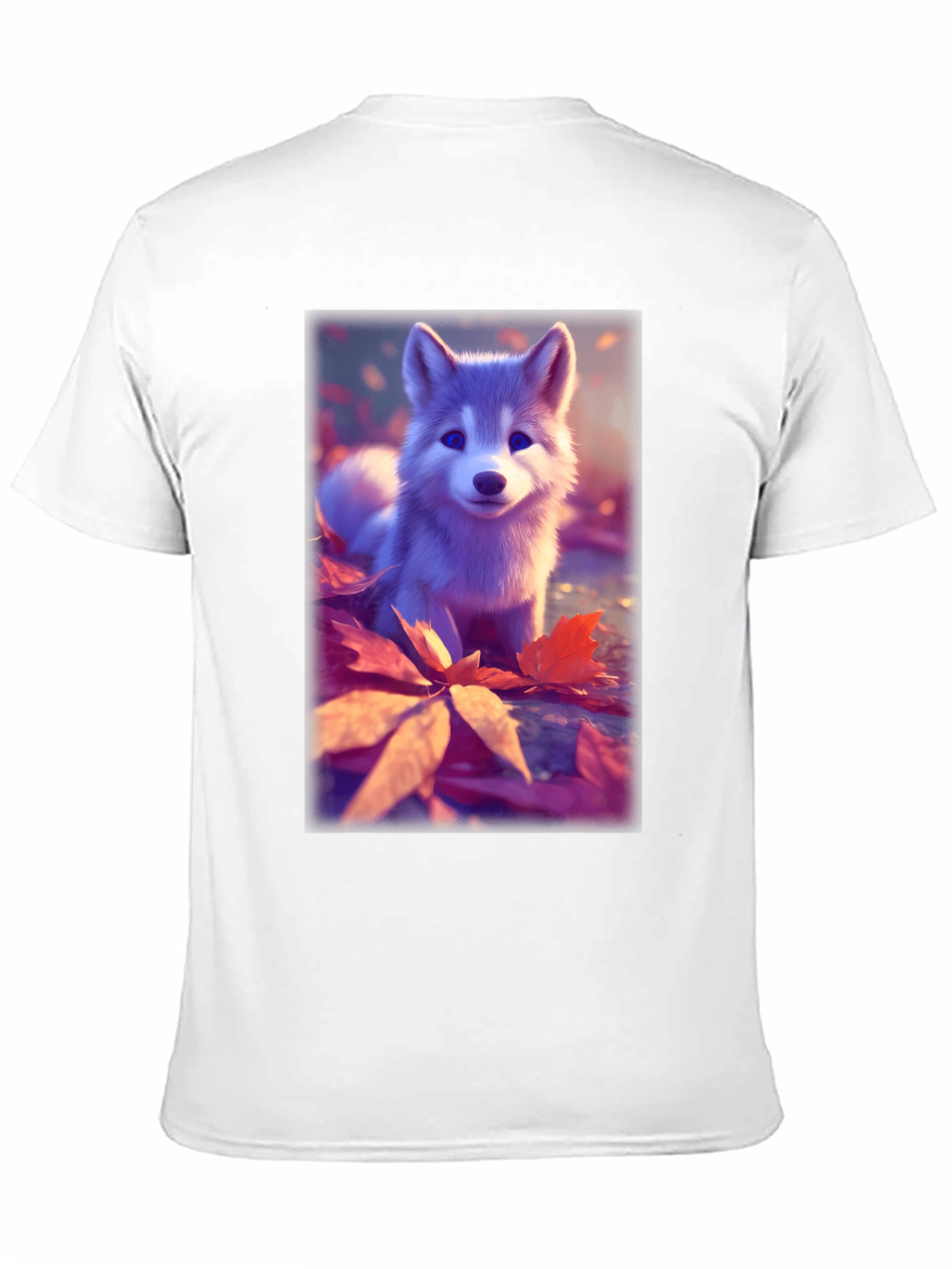 Cute Husky Puppy Black T-Shirt