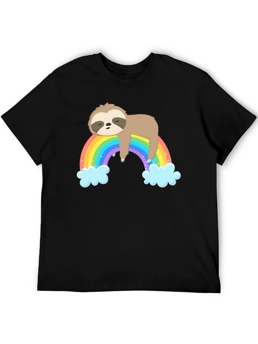 Sloth Rainbow T-Shirt - Lazy Day Style