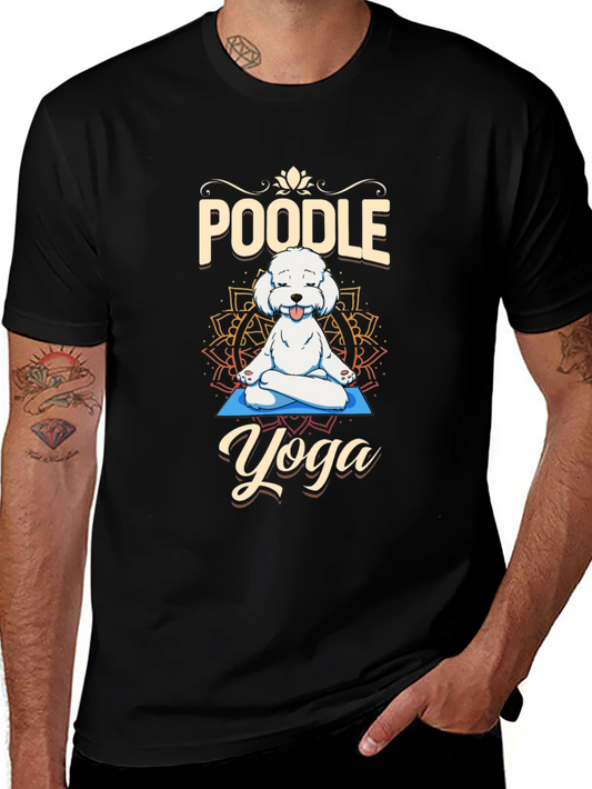 Poodle Yoga T-Shirt - Meditating Dog Tee
