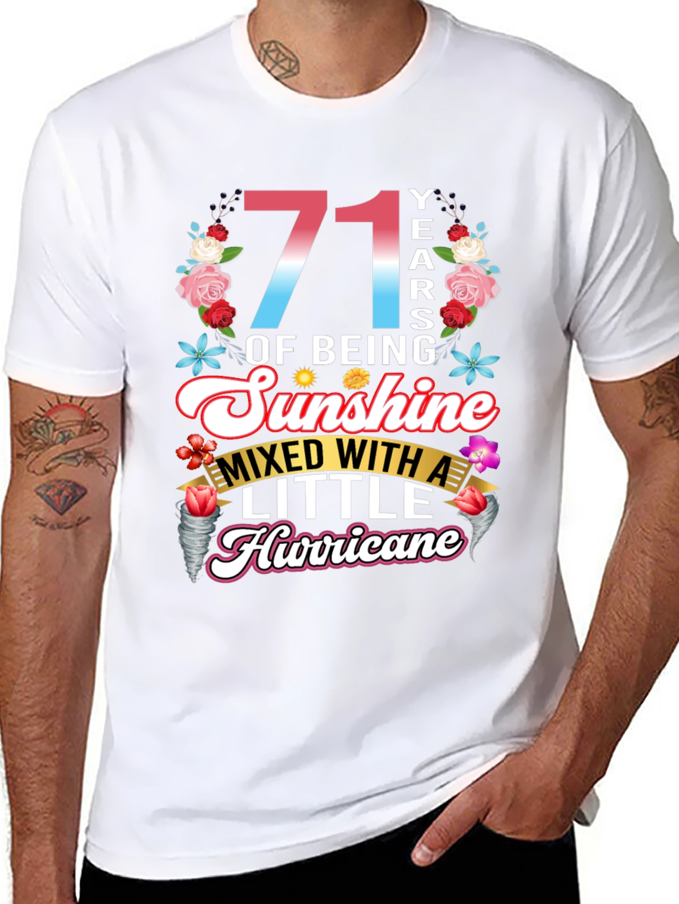 71 Years of Sunshine & Hurricane T-Shirt