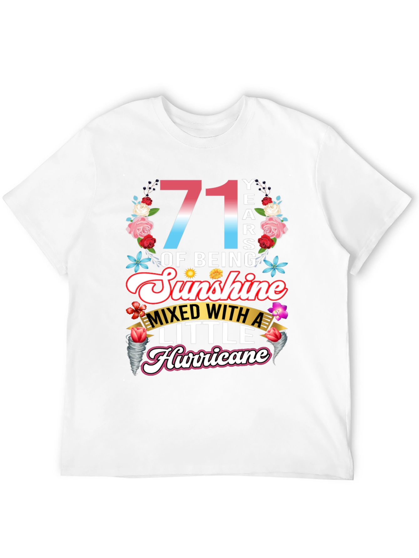 71 Years of Sunshine & Hurricane T-Shirt