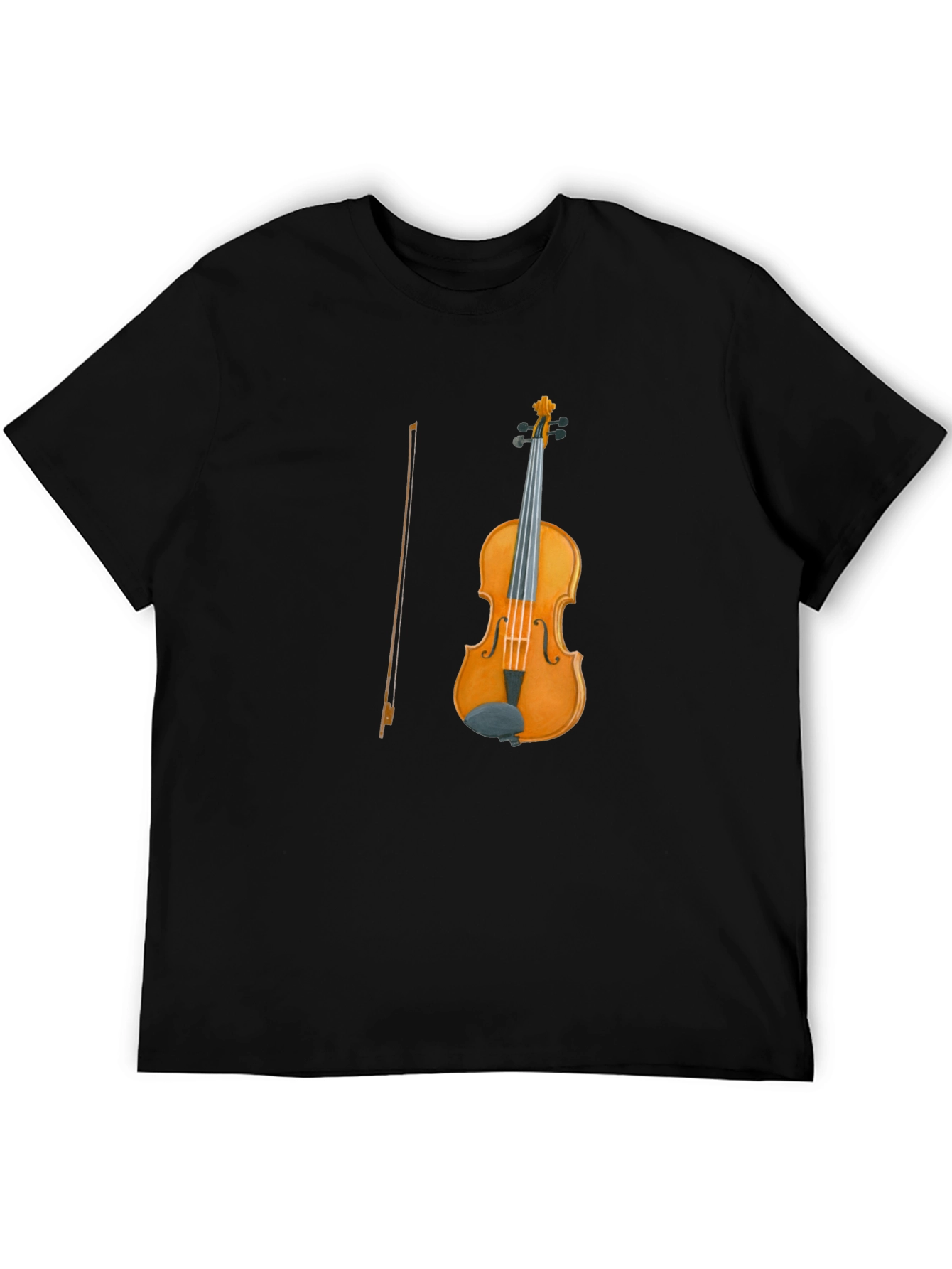 Violin Graphic Tee | Classic Instrument Design T-Shirt