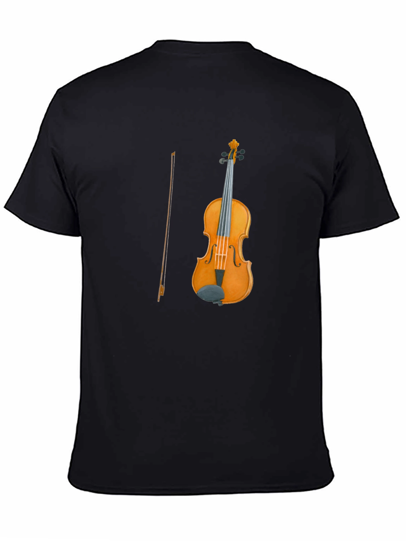 Violin Graphic Tee | Classic Instrument Design T-Shirt