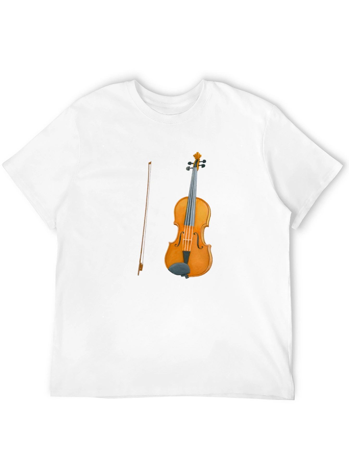 Violin Graphic Tee | Classic Instrument Design T-Shirt