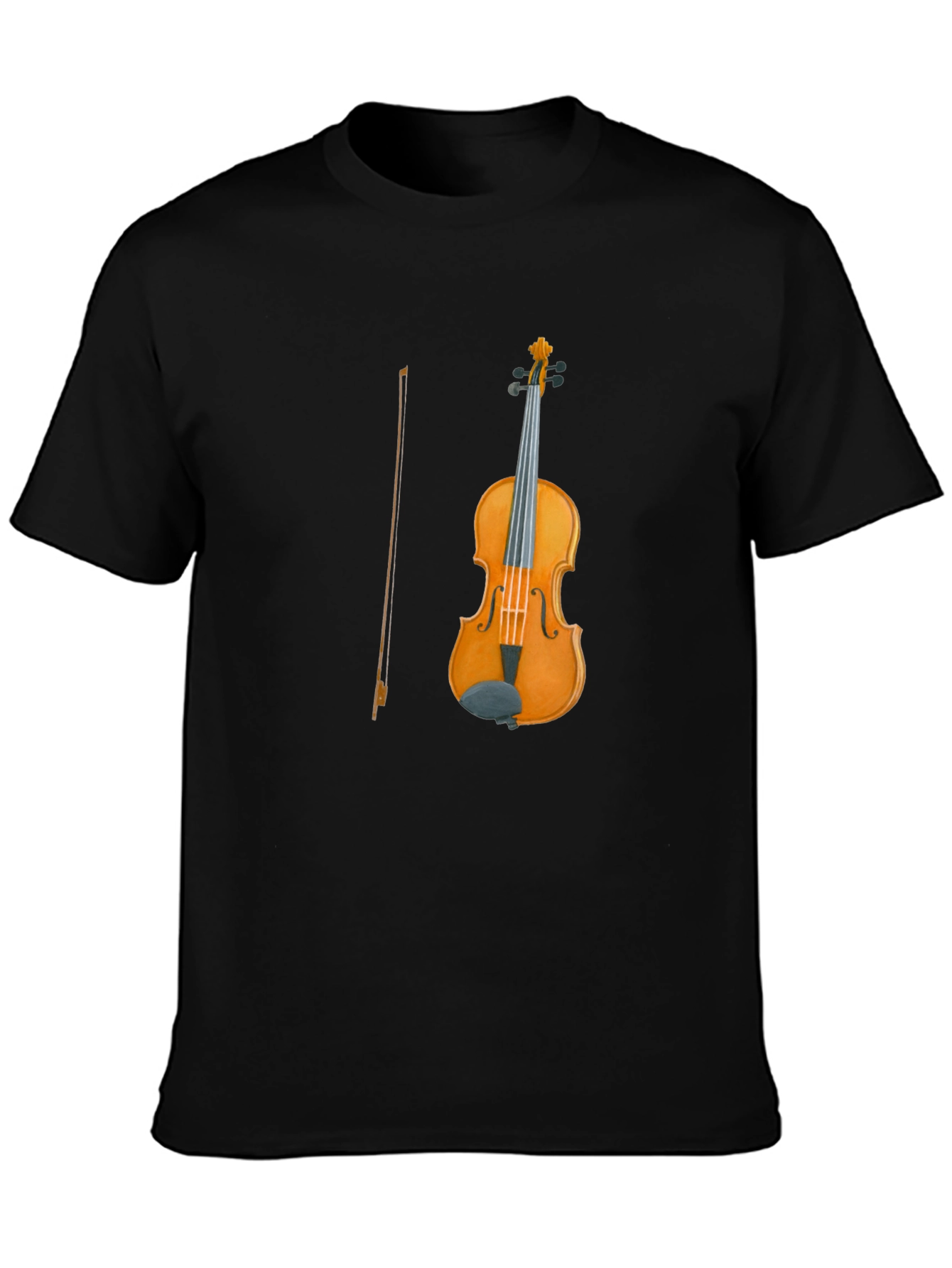 Violin Graphic Tee | Classic Instrument Design T-Shirt