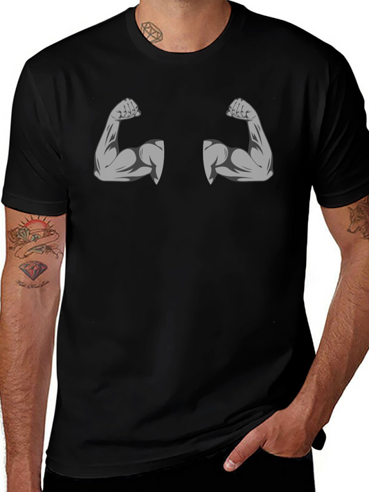 Funny Muscle Graphic T-Shirt