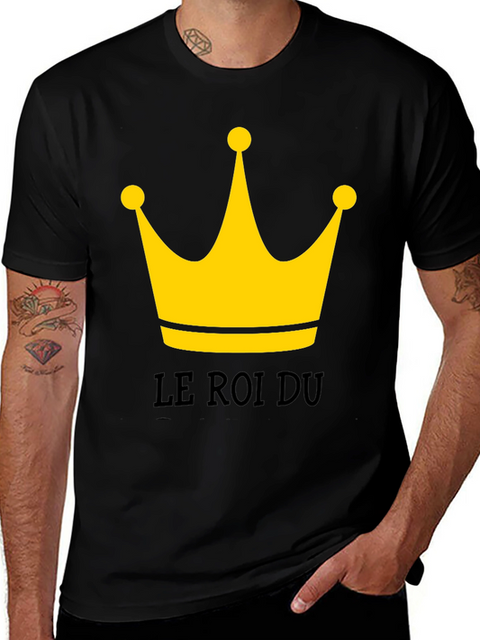 Le Roi Du T-Shirt - Black Tee with Crown