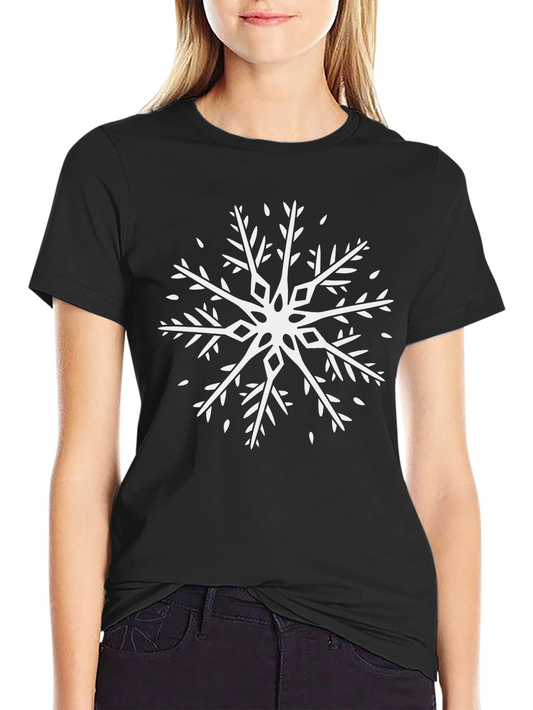 Snowflake Graphic Tee - Stylish Winter Shirt