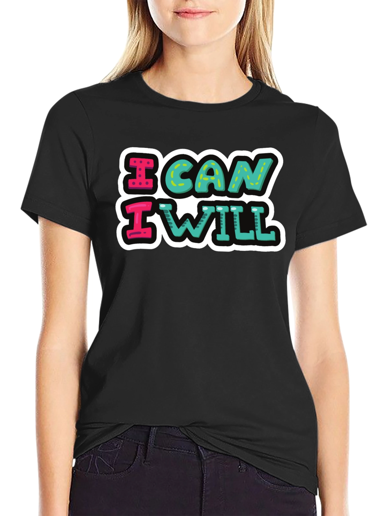 I Can I Will Graphic Tee - Motivational T-Shirt