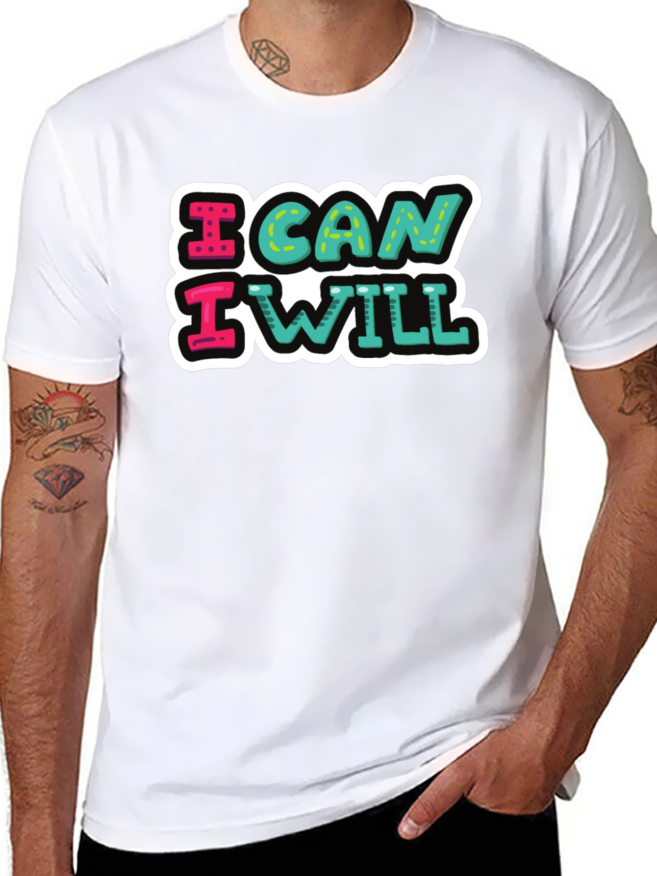 I Can I Will Graphic Tee - Motivational T-Shirt