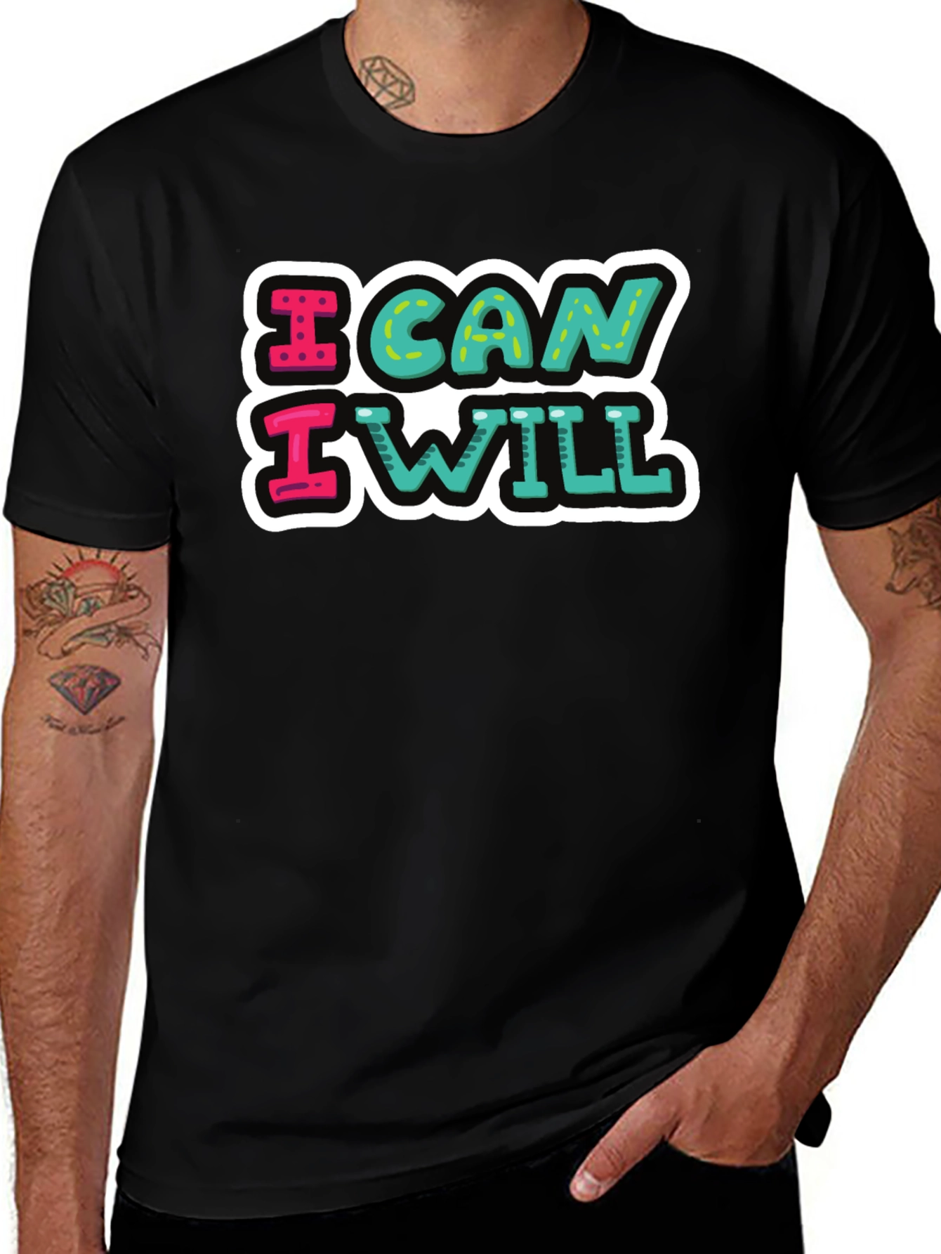I Can I Will Graphic Tee - Motivational T-Shirt