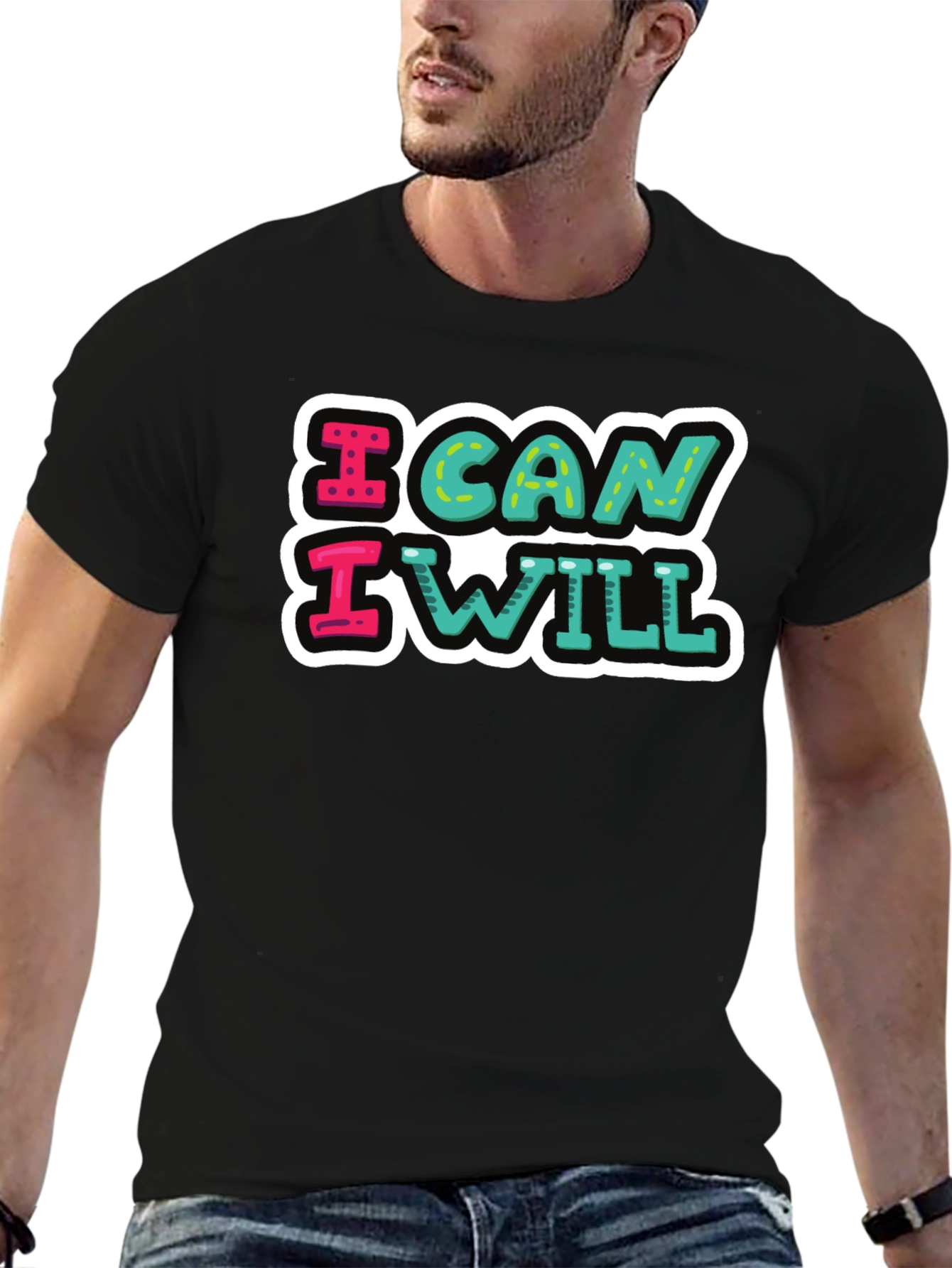I Can I Will Graphic Tee - Motivational T-Shirt