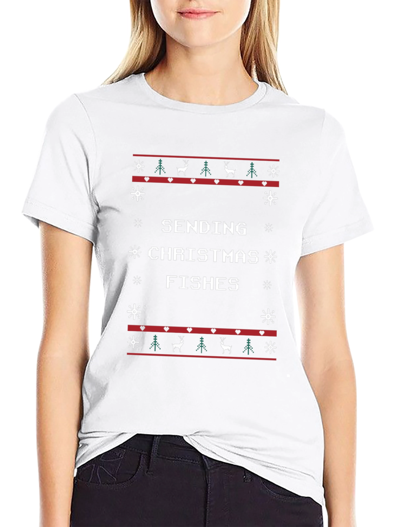 Sending Christmas Fishes T-Shirt