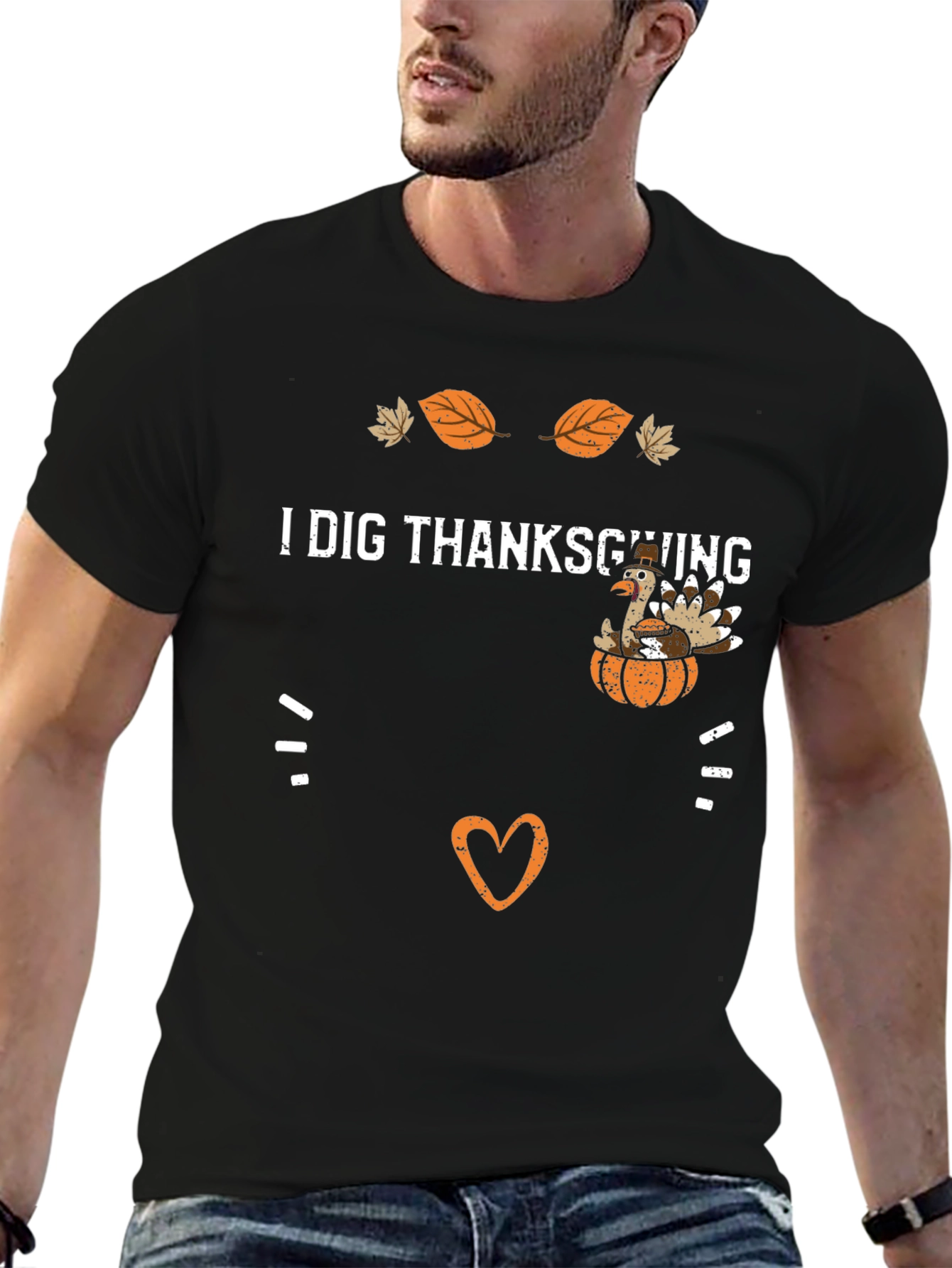 Thanksgiving Turkey Graphic Tee - I Dig Thanksgiving