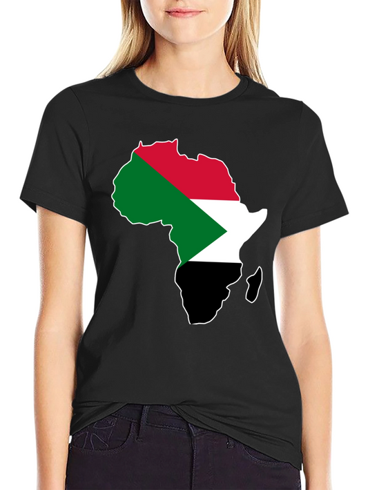 Sudan Flag Africa Map T-Shirt