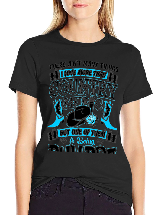 Country Music Fan Black T-Shirt