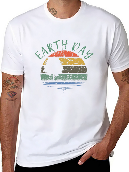Retro Earth Day Graphic Tee - Eco-Friendly Shirt