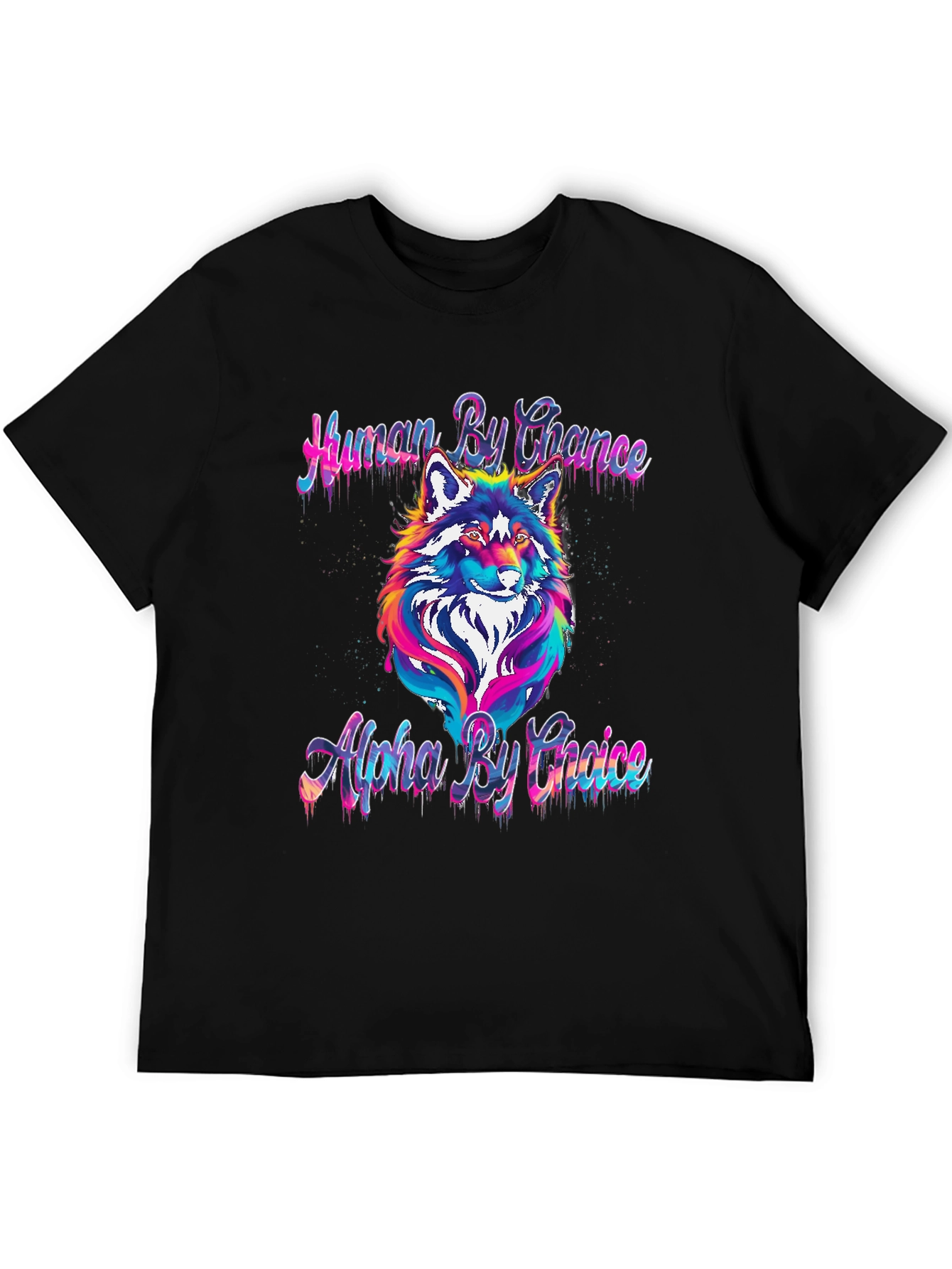 Human by Chance Alpha by Choice Wolf Graphic Tee