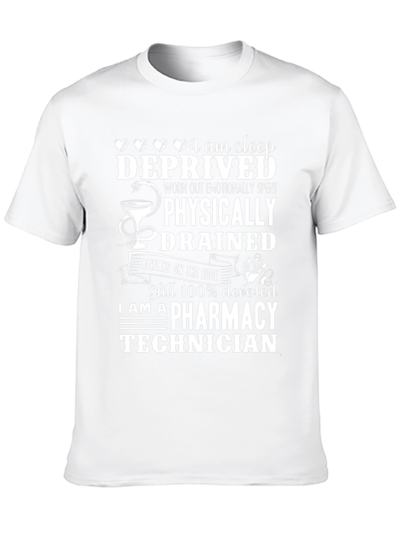 Pharmacy Technician T-Shirt - Sleep Deprived Design