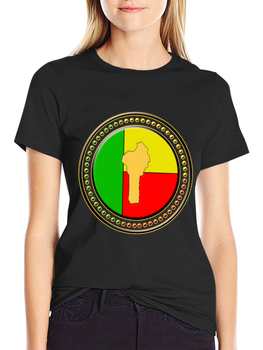 Benin Flag T-Shirt - Roundel Design