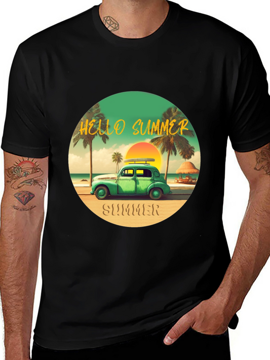 Summer Beach Car T-Shirt