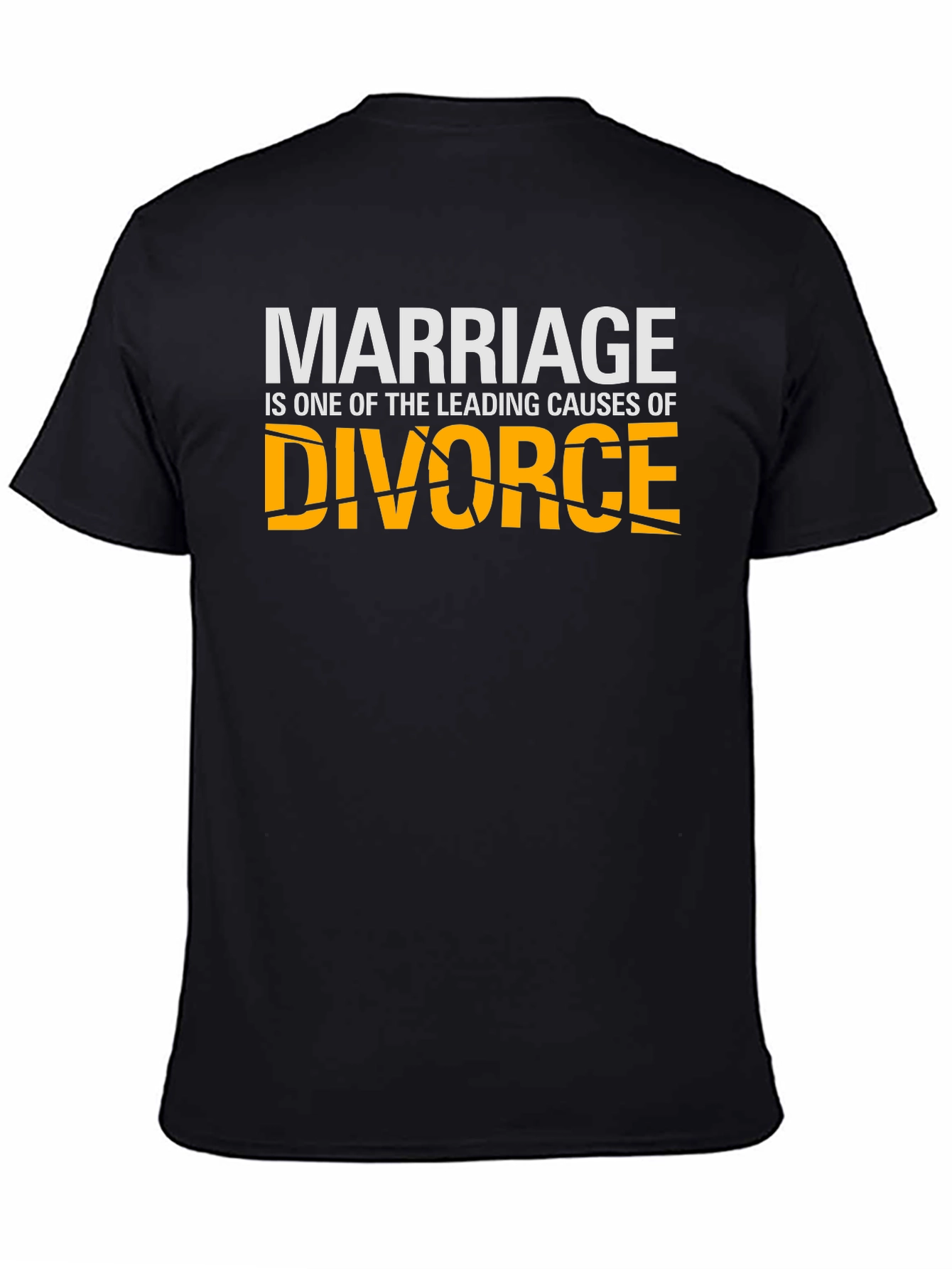 Marriage Divorce Graphic T-Shirt - Black