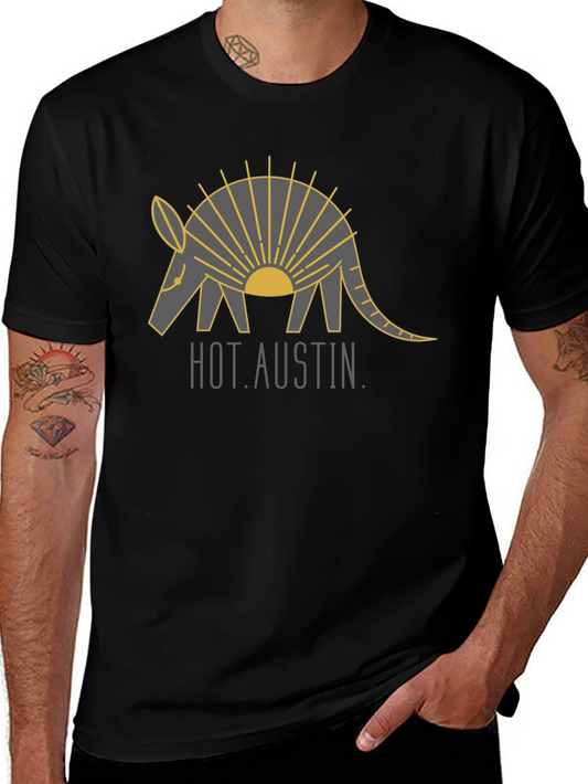 Hot Austin Armadillo Graphic Tee