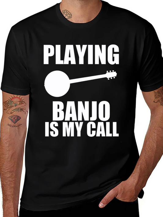 Banjo Player Graphic Tee - Music Lover Gift