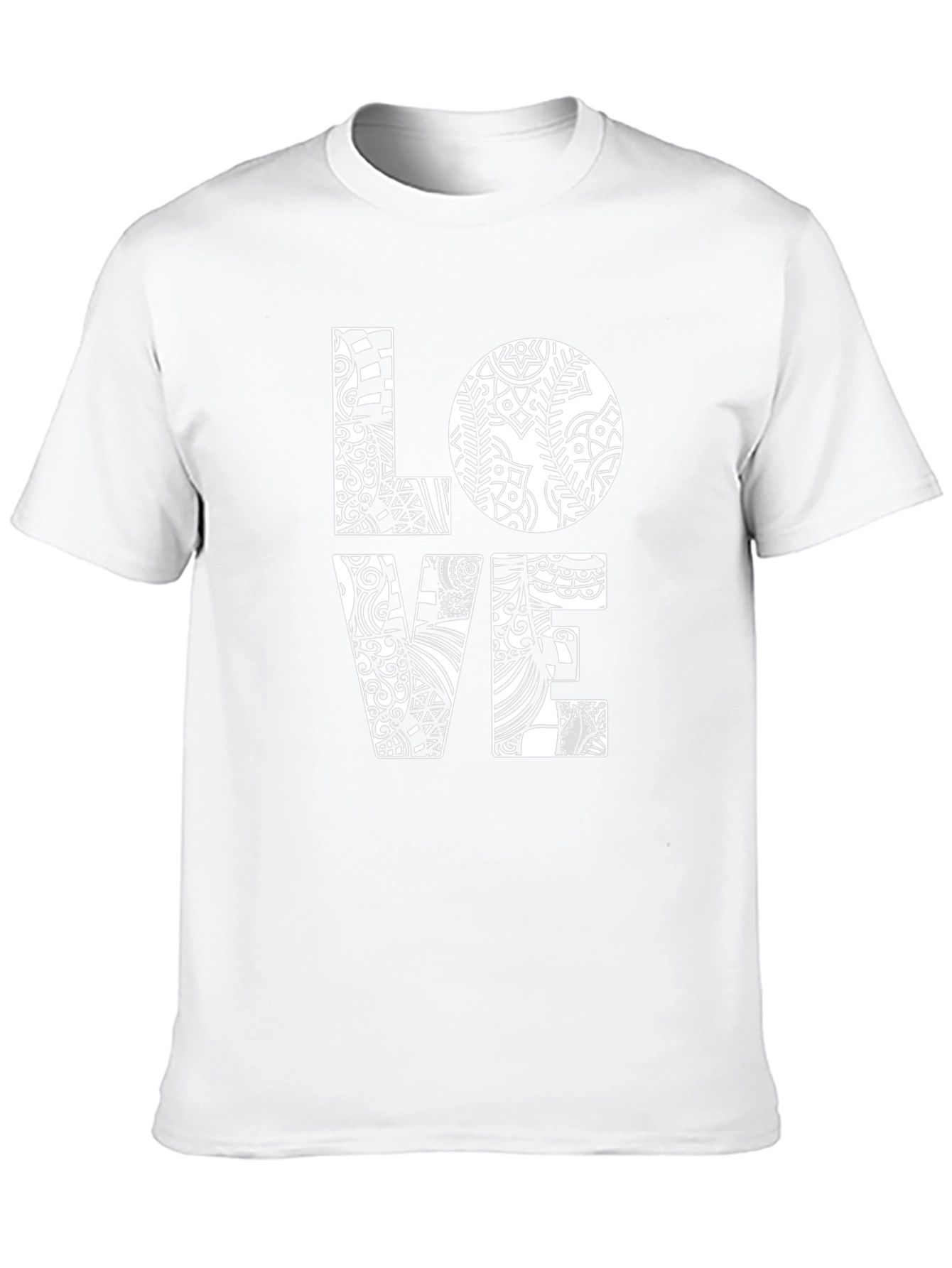 LOVE Graphic Print Black Cotton T-Shirt