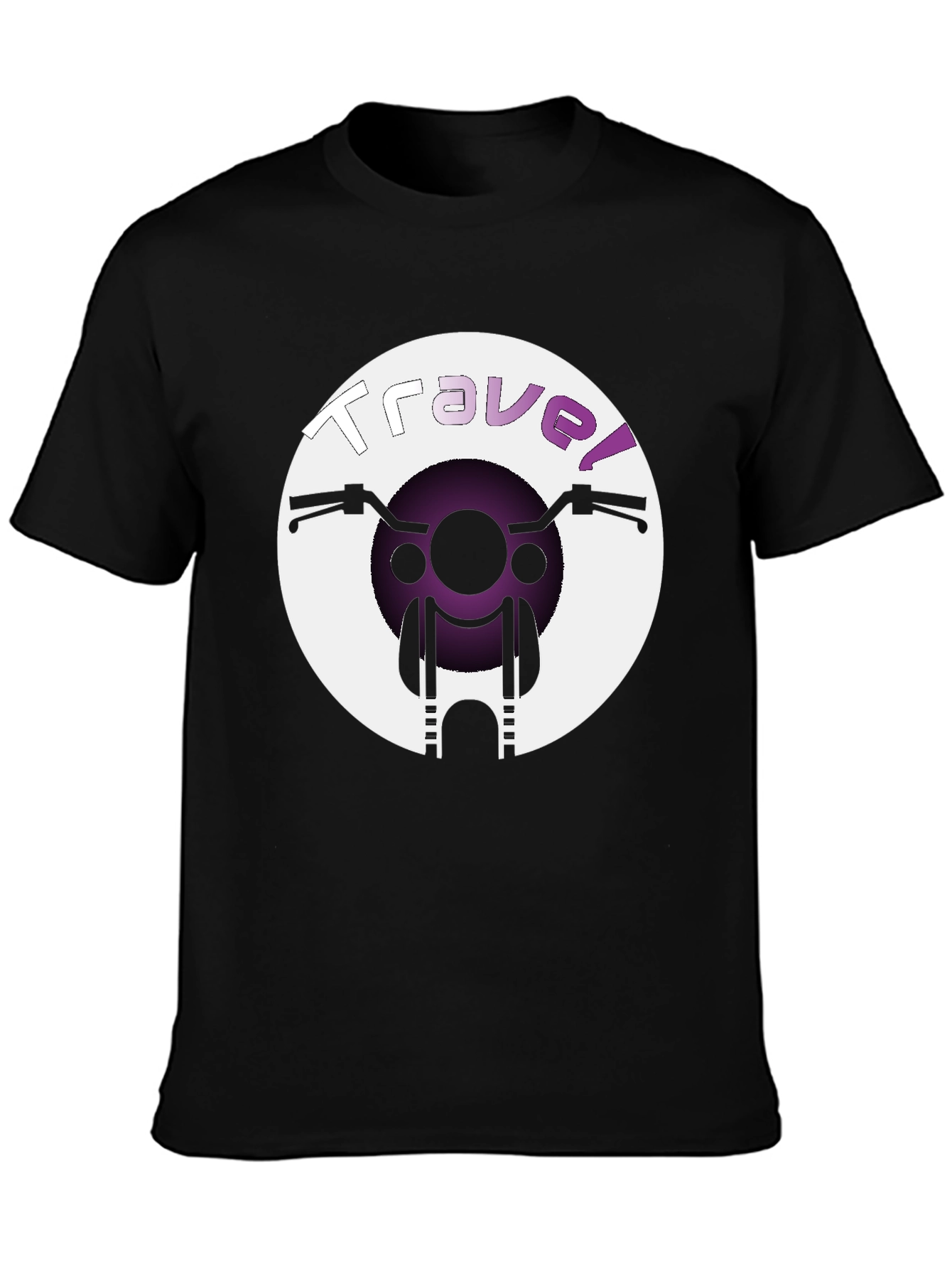 Travel Graphic T-Shirt - Motorcycle Design