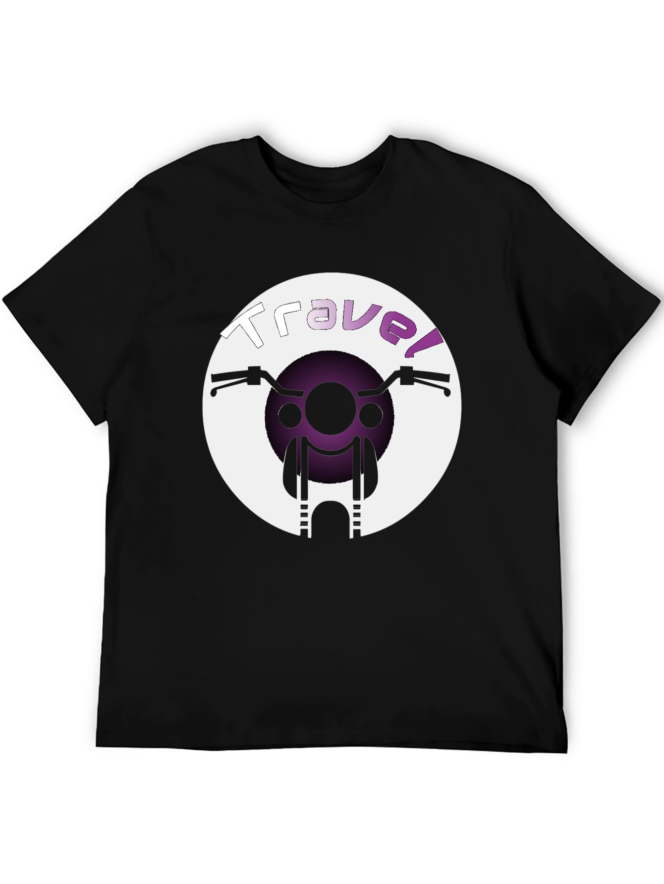 Travel Graphic T-Shirt - Motorcycle Design