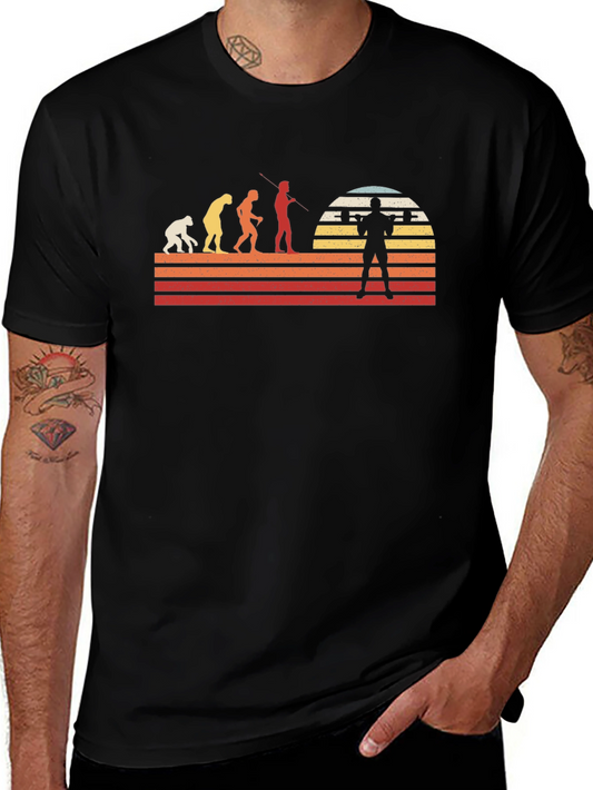 Evolution of Weightlifting Graphic T-Shirt