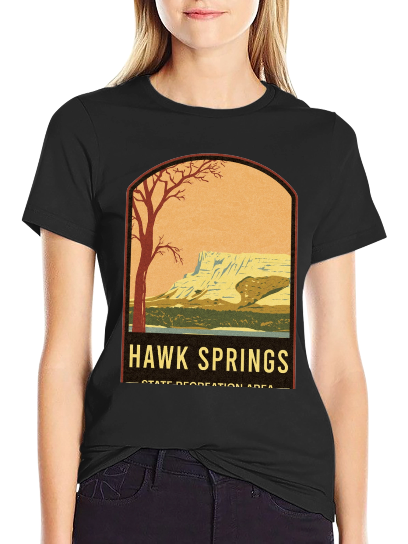 Hawk Springs Retro Graphic T-Shirt