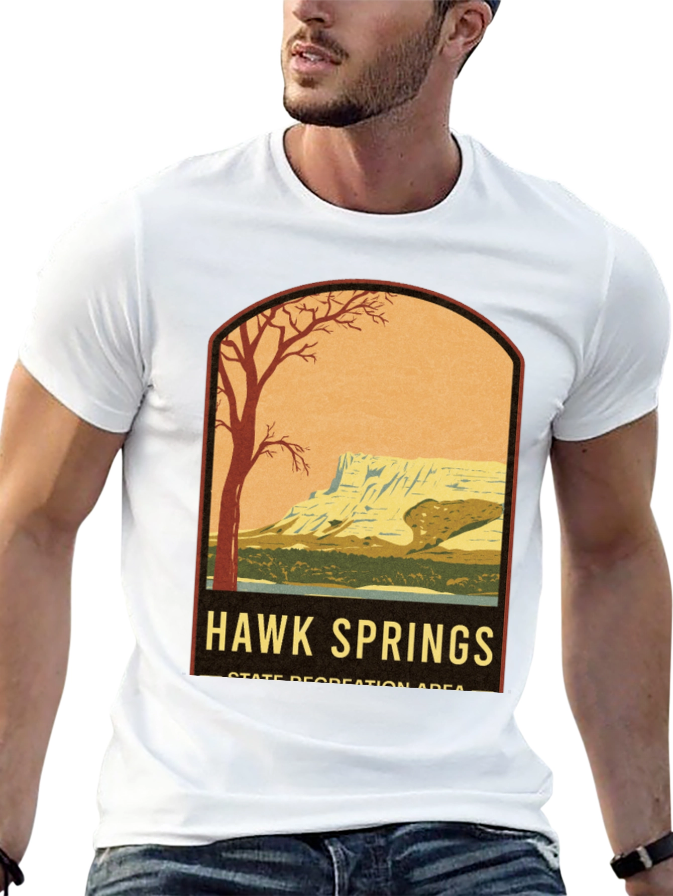 Hawk Springs Retro Graphic T-Shirt